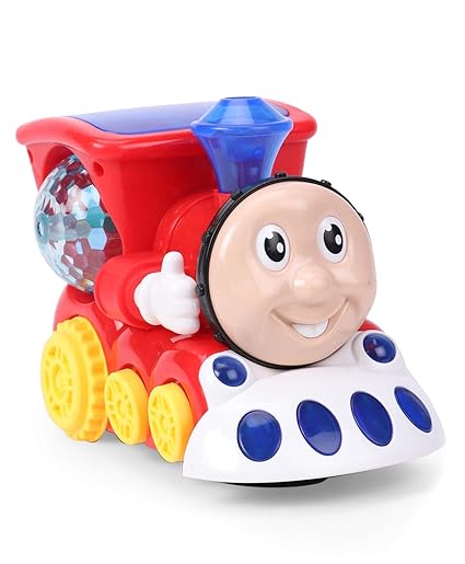 Ramakada Musical Engine Train Toy with Light and Sound, Multi Color