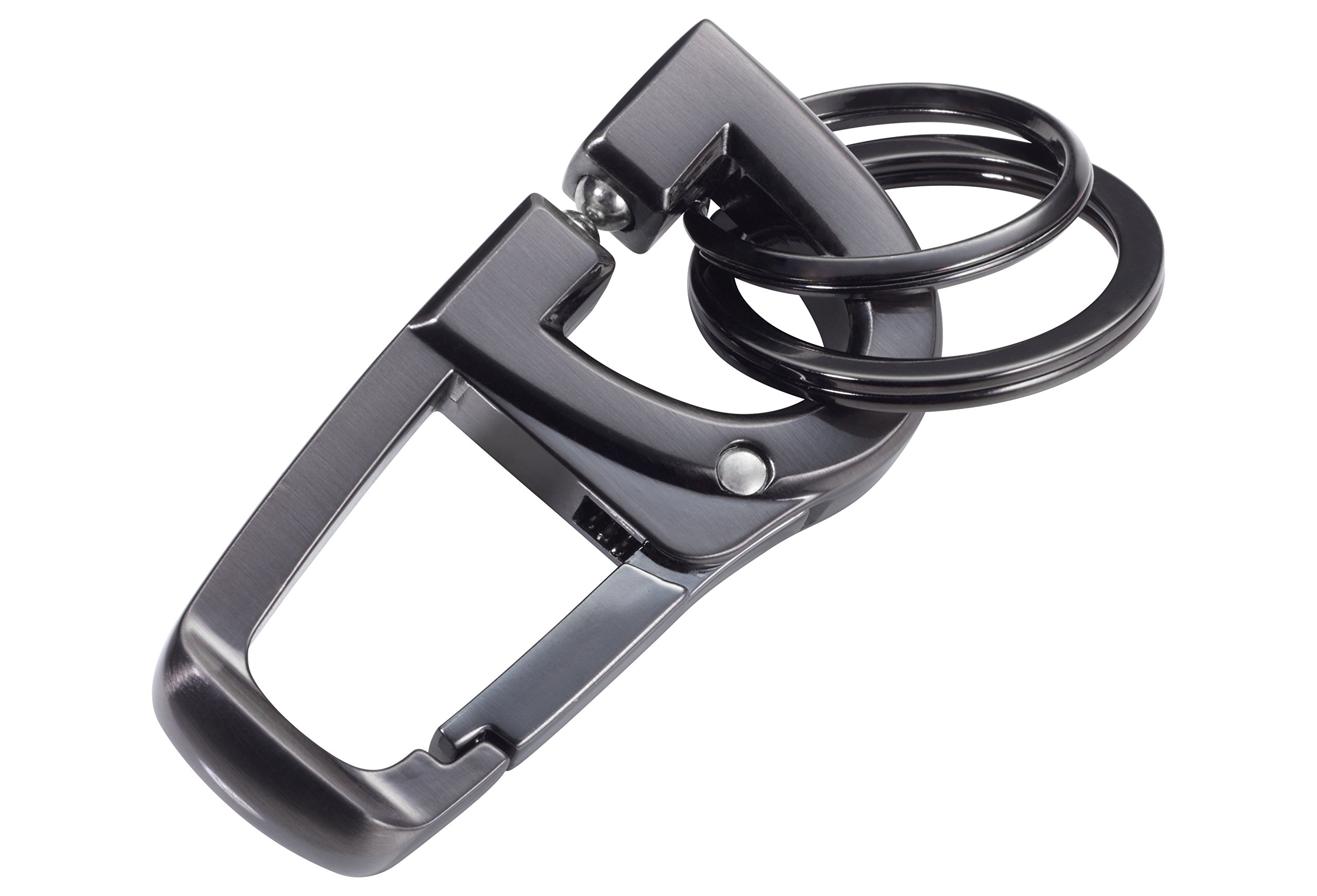 Troika D-CLICK Keyring, 6 cm, Grey (Grau)