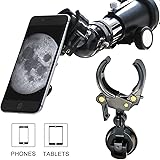 MeeQee Cell Phone and Tablet Adapter Mount, Universal and Protectable- Compatible with Telescope Spotting Scope Binocular Monocular and Microscope - Style1
