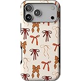 Casely iPhone 17 Pro Max Case | Fall Girlie | Pumpkin Spice Bows | Bold Protective Design | MagSafe Compatible Design