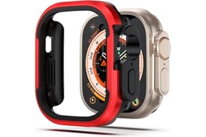 NINKI Compatible Metal for Apple Watch Ultra 49mm Case 2022,Shockproof Aluminum & Soft Case for Apple Watch Ultra Protective 