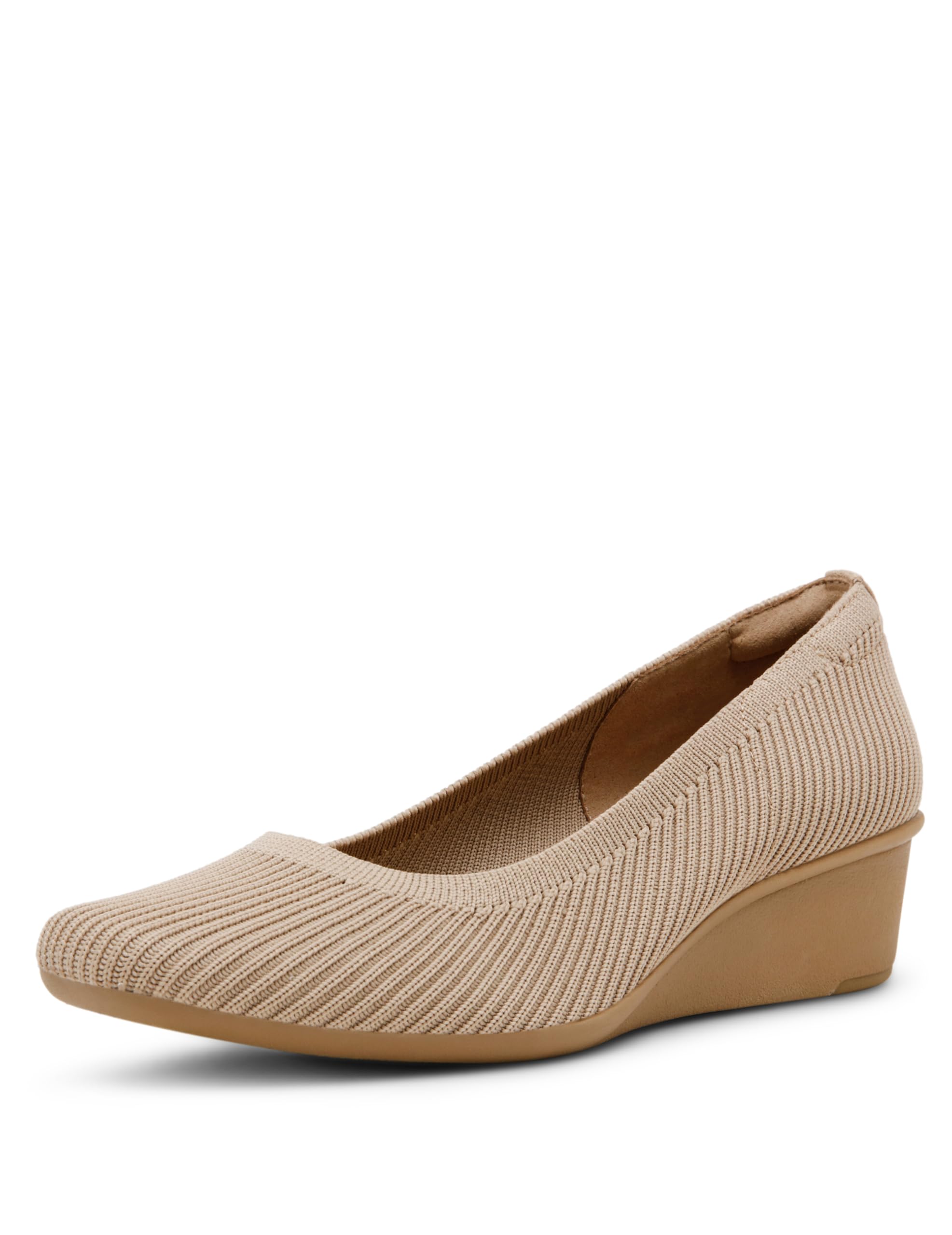 Anne Klein Womens Wisher, Tan Knit, 7.5, Medium