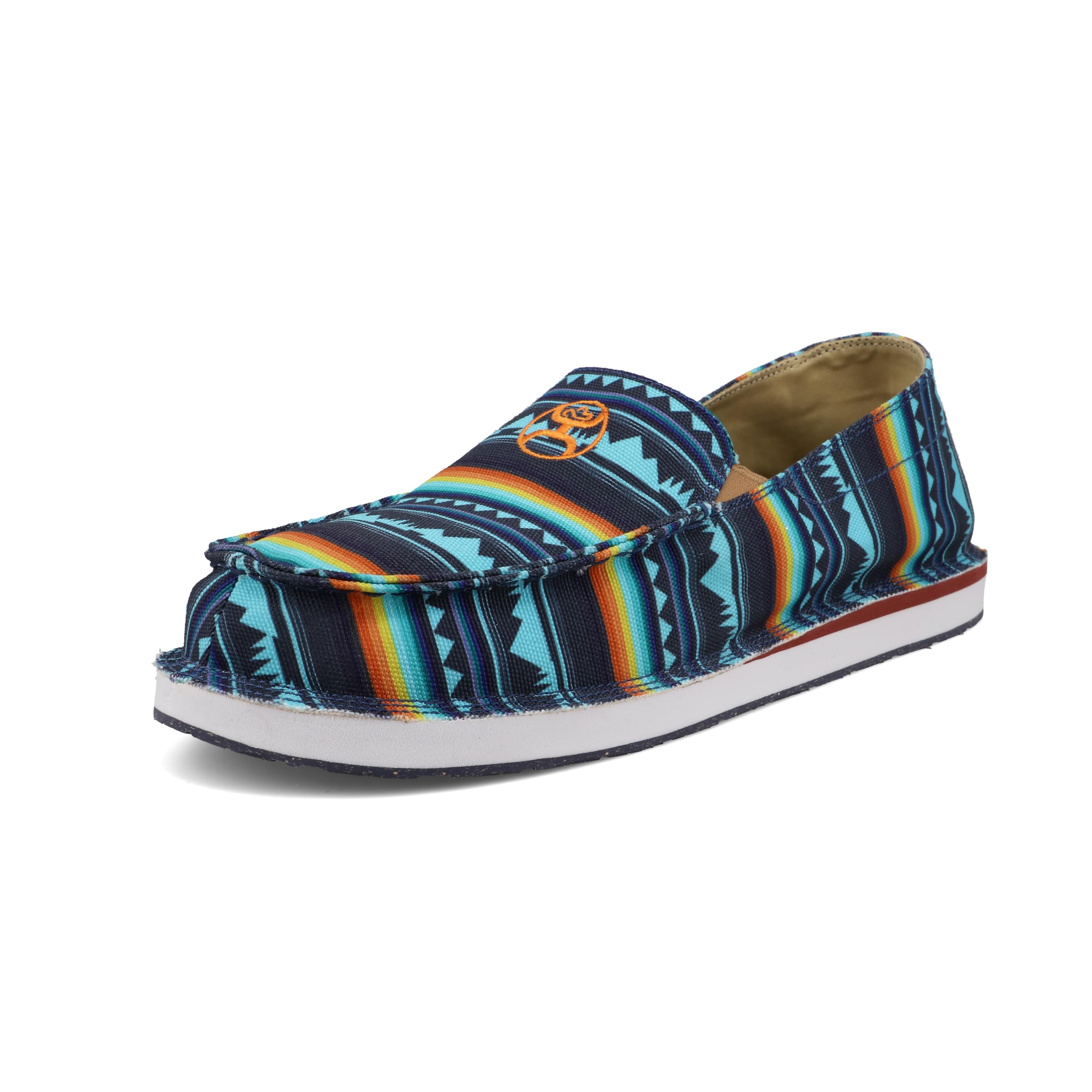 Twisted X Men's Hooey Slip-On, Moc Toe, Blue Geo Landscape, 8.5 M Image