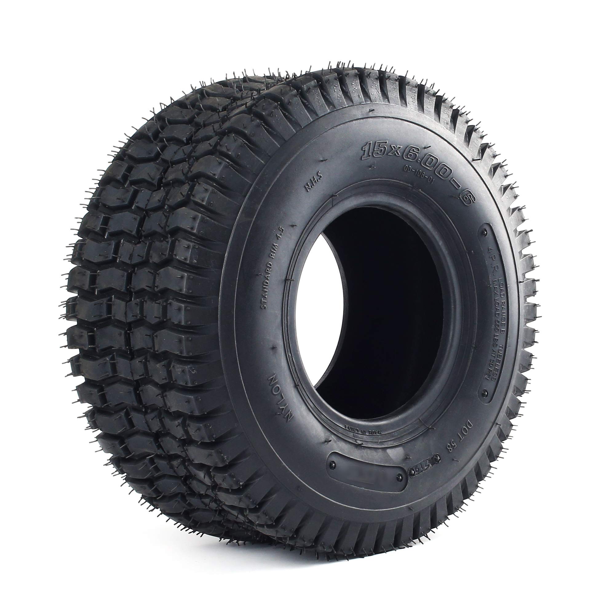 Turf TIRE 15x6.00-6 15x600-6 15x600x6 15/6.00-6 15/600-6 15/6-6 156006 P332 4ply