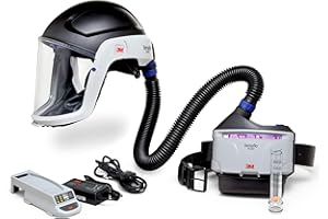 3M PAPR Respirator, Versaflo Powered Air Purifying Respirator Kit, TR-300N+ HIK, Heavy Industry, Hard Hat Assembly, All-in-One Respiratory Protection for Particulates, NIOSH Approved, Grinding
