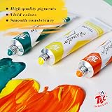 TBC The Best Crafts Watercolour Paint Set 24x12ml Tubes with 3 Brushes view 5