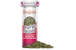 Meowijuana Purrple Passion - Premium Silvervine and Catnip Blend - Purrfect Gift For Cats, Kitties, Felines, and Cat Lovers