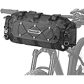 Rhinowalk Bicycle Handlebar Bag, both sides open and folded closed, with waterproof inner pocket, suitable for road bike, mountain bike, etc.