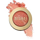 Milani Baked Blush, Powder Blush for Cheeks, Cruelty Free Makeup - Shape, Contour & Highlight Face for a Shimmery or Matte Finish -Corallina