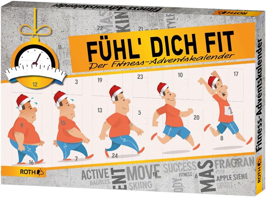 Roth R80245"Fühl dich Fit” advent calendar, assortment of different materials, colour, 50 x 35 x 4 cm