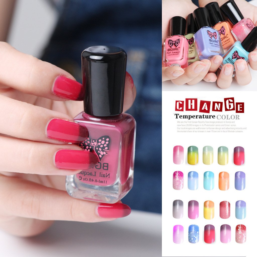 お得 マニキュアネイルポリッシュ ボトル 11ml 変色マニキュア温度により色が変化特別ネイルポリッシュマニキュアネイルアート 全カラー B075dvtbwn ボトル 返品送料無料 Www Aiq Aiq Com Mx