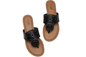 katliu Women's Flat Sandals Flip Flop Sandals Dressy Thong Sandals