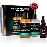 The Art of Shaving Beard Prep Kit - 4oz Peppermint Facial Hair Wash & Conditioner, 1oz Sandalwood Beard Oil