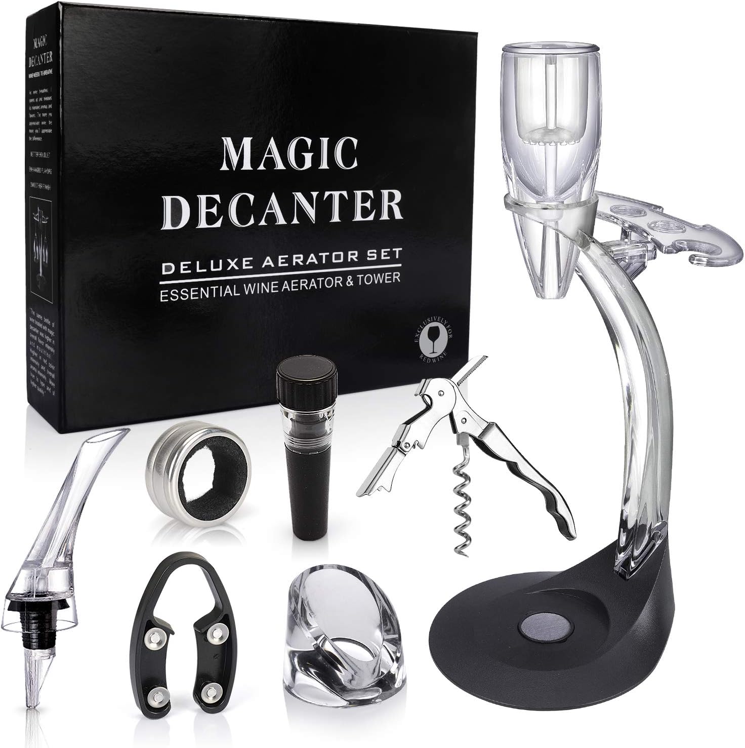 St.Oswalds Supporto E Ossigenatore Per Vino Aeratore Per Vino Rosso Decanter Vino