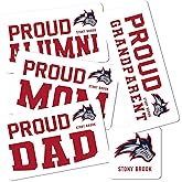 Desert Cactus Stony Brook University Sticker Seawolves Vinyl Decal Laptop Water Bottle Car Scrapbook (Family Full Sheet)