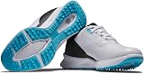 FootJoy FJ Fuel Junior Golf Shoes White Black Blue UK 4 Medium view 6