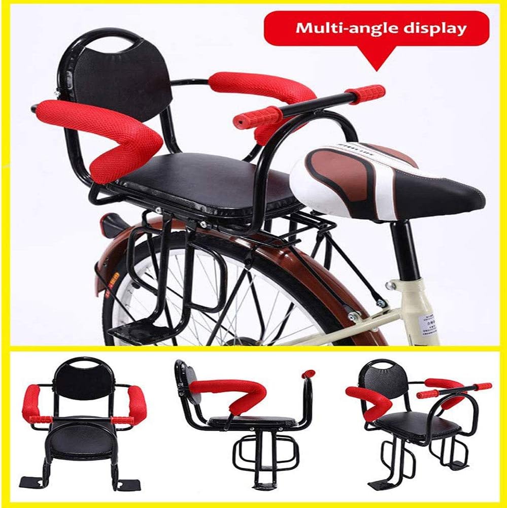Rear Frame Mounted Baby Bike Seats Kids Safety Bike Rear Seat Removable