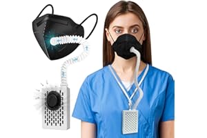 Air Supply Breathe easily,Electric Wearable Powered Air Face Maks with Fan and Filter,for Dust Work,Painting, Machine Polishi