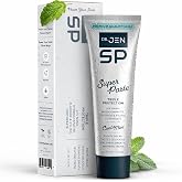 Dr. Jen Super Paste Toothpaste, 10% Nano Hydroxyapatite, Dentist Designed | Dentist-developed, Remineralizing for Stronger Enamel and Sensitive Teeth with Xylitol, Only Clean Ingredients, Cool Mint