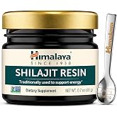 Himalaya Shilajit Resin, 60% Fulvic Acid, 0.7 oz Glass Jar, 40 Day Supply | Daily Energy Support Superfood Supplement - Non-GMO, Vegan, Gluten Free