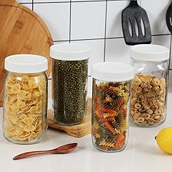AOZITA [10 Pack] WIDE Mouth Mason Jar Lids for