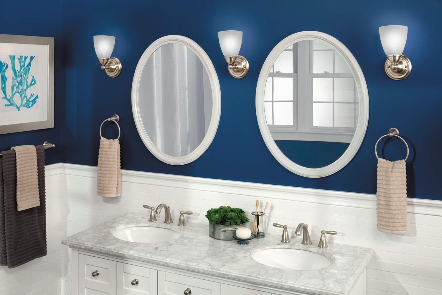 Moen YB2261BN Brantford 1Light DualMount Bath Bathroom Vanity Fixture