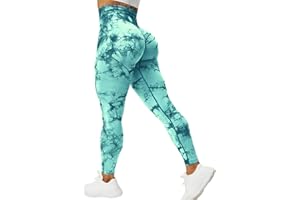 VOYJOY Seamless Leggings for Women High Waist Yoga Pants Scrunch Butt Lifting Elastic Tights