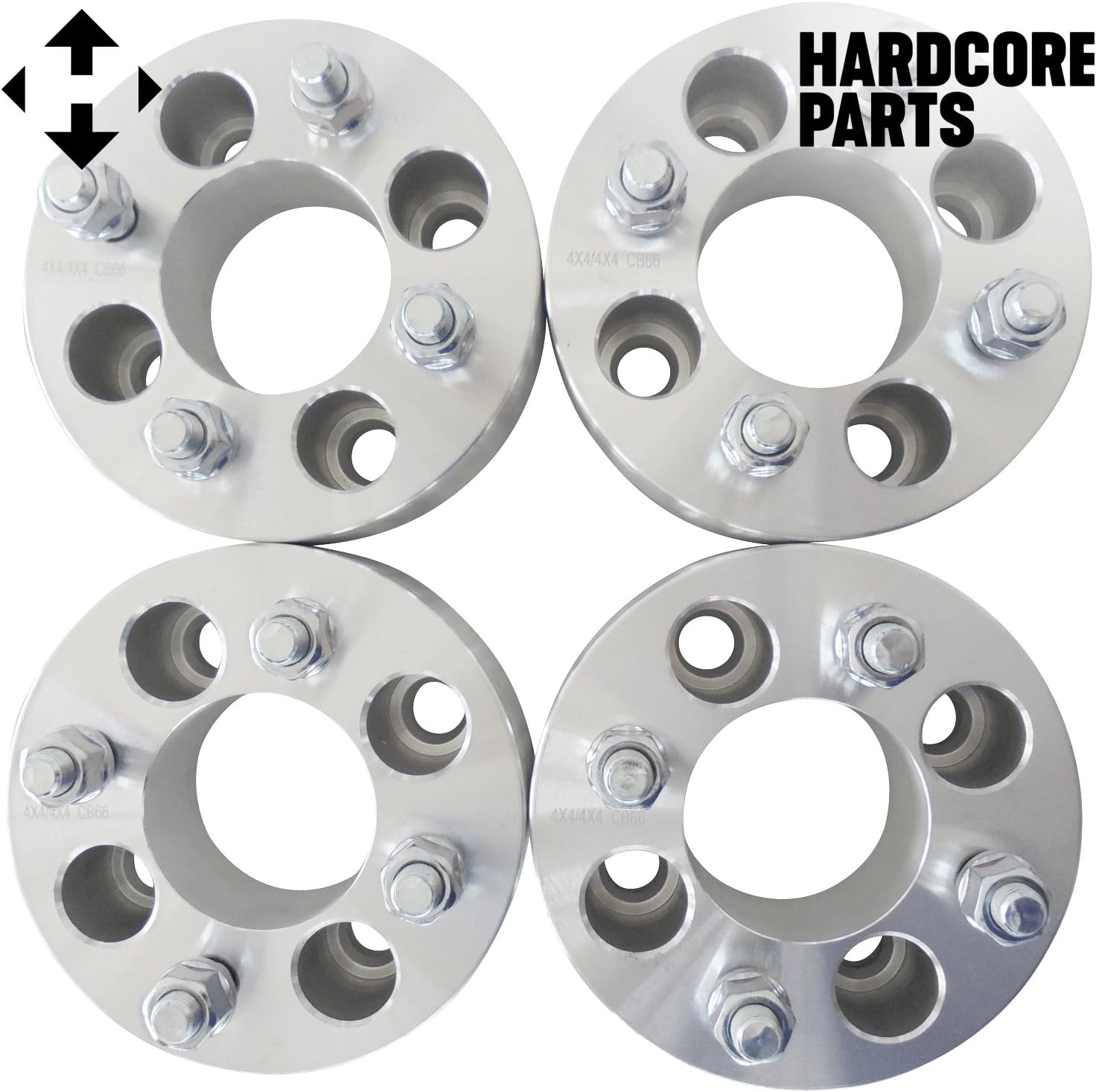 (4) 4" (2" per side) Wheel Spacers EZ GO EZGO Club Car Golf Cart4x4 to