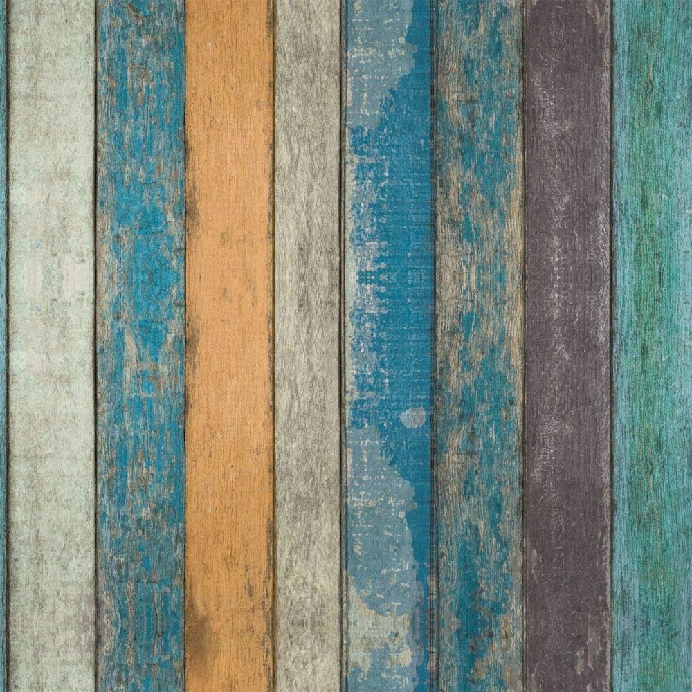 Self-Adhesive Wallpaper Background Wall Simulation Rock Pattern Brick Wall Sticker Painting Decoration Living Room 3D Sticker Colored Wood Stripes 45cm*10m