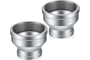 Cinnvoice 2 Pcs 3" x 2" FNPT Galvanized Reducer, 300 PSI Pressure Rating for Plumbing, Industrial, and Fire Protection Systems
