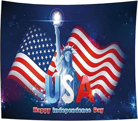 Amazon Co Jp 7月4日の装飾自然風景タペストリー 太陽と米国旗コミック不条理なジョークイラストと流行に敏感な犬 壁掛け 壁飾り おしゃれ インテリア ウォールアート モダン 装飾アート 多機能 お店 雑貨 新居祝い 個性プレゼント 布製 150ｘ100cm ホーム キッチン