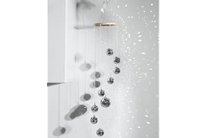 AceList Disco Ball Decor Sun Catcher Hanging Spiral Spinner 35 Inch Handmade Spiral Design with Big Disco Balls for Window Home Party Wedding Birthday Decoration, Indoor Use