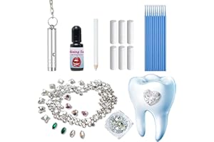 LIBITI Tooth Gem Kit，DIY Fashionable Jewelry Tooth Set，Tooth Gems Kit for Teeth，Shining Smile and Comfortable Tooth Gems for Starter for Beginner Blue
