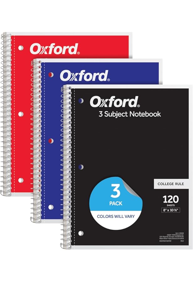 Teling 1 Subject Spiral Notebook For Work College Ruled 8 X 10 1/2 Inch - View #2