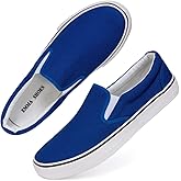 Emma Shoes Low-Top Slip Ons Women's Fashion Sneakers Casual Canvas Sneakers for Women Comfortable Flats Breathable Padded Insole Slip on Sneakers Women Low Slip on Shoes