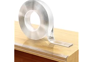 KOMFORTOLOGY 15ft Transparent Soft Edge Guard & Self-Stick Corner Protectors for Child Proofing Furniture, Glass Tables and Desk Edges - Clear Protection Solution for Baby Safety