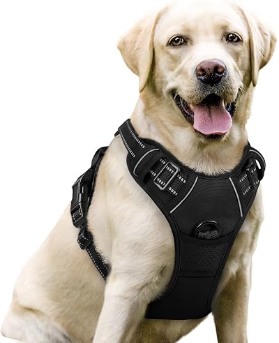 rabbitgoo Dog Harness Large No Pull Reflective Adjustable Easy Control Handle