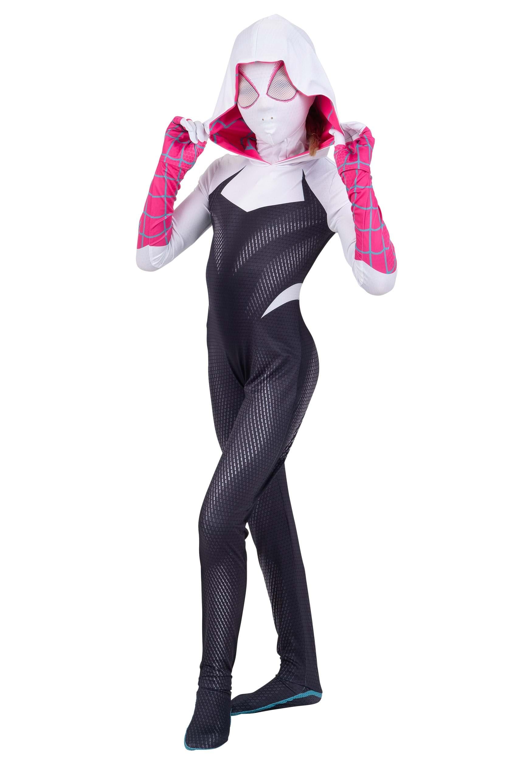 Photo 1 of ***NO MASK***Kid's Spider-Gwen Zentai Suit Costume | Marvel Costumes Large