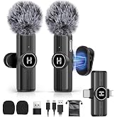 Wireless Lavalier Microphone, Mini Clip-On Mic with Noise Reduction | For iPhone, Android &amp; iPad | USB-C &amp; Lightning Compatible | Plug &amp; Play for Video Recording, TikTok &amp; YouTube