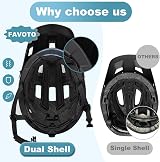 Favoto Mountain Bike Helmet Lightweight Adjustable CE Certified M view 2