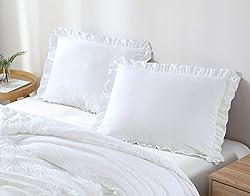 Chezmoi Collection Nora 3-Piece Ruffled Edge Trim