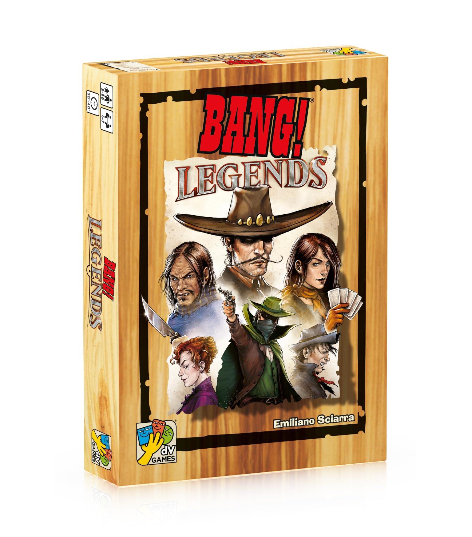 daVinci Editrice | Bang - Legends | Card Game | Ages 8+ | 4-7 Players | 30-40 Minutes Playing Time