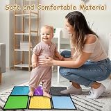 Vicloon Sensory Mats 16 PCS Tactile Tiles Square Fidget Autism Sensory Room view 5