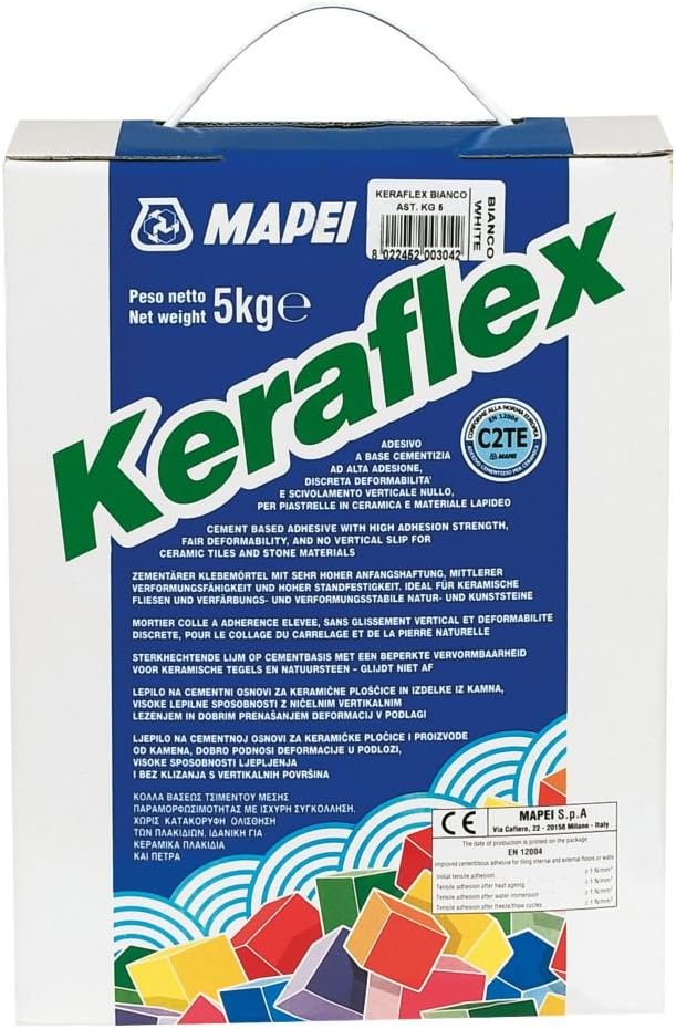 Mapei Keraflex Tile Adhesive Grey 5kg Amazon.co.uk DIY & Tools