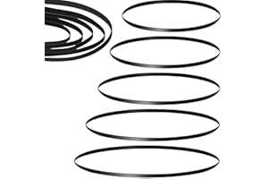 ONECES 5 Pcs Different Specifications Turntable Belt Compatible with Technics SL-200, ATLP120, (5 Pcs Different Turntable Belt)