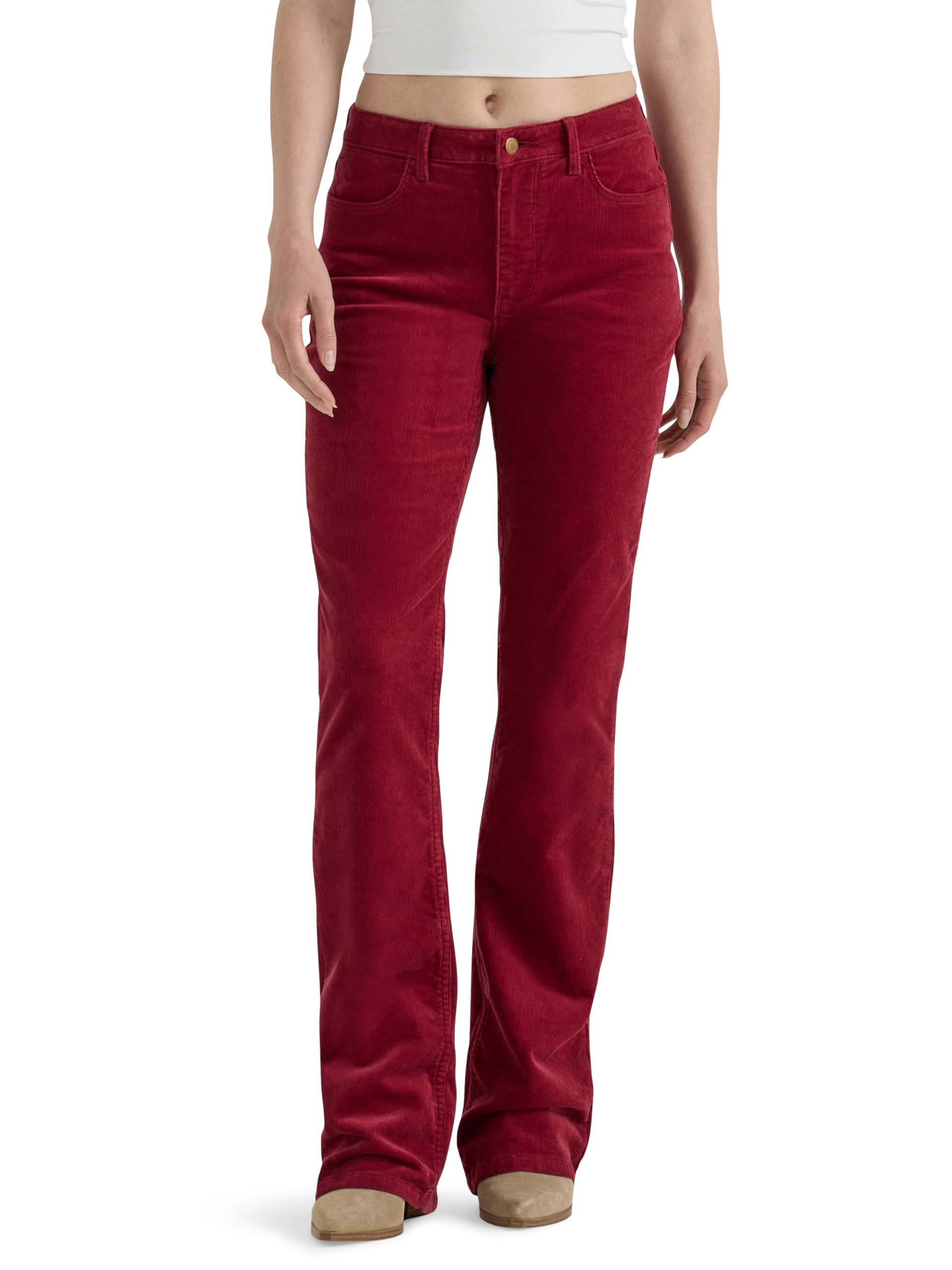 Photo 1 of ****BELT LOOP  DAMAGE****   Wrangler Women's High Rise Bold Boot Jean, Carmine, 10-30