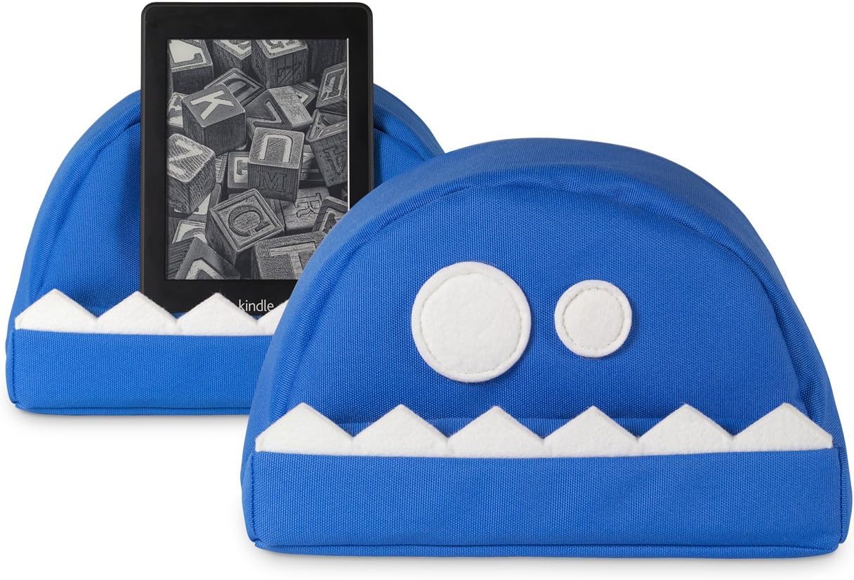 tmproducts iPad Cushion/Tablet Cushion - fläzbag® (blue) Beanbag Pillow Stand - Funny Monster Design Bean Bag Tablet & eReader Holder for Apple iPad (mini), Amazon kindle, Samsung Galaxy