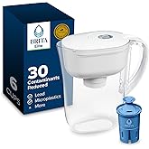 Brita Water Pitcher, Everyday Elite Filter, Removes 99% of Lead, Includes 1 Filter, 10-Cup Capacity, White