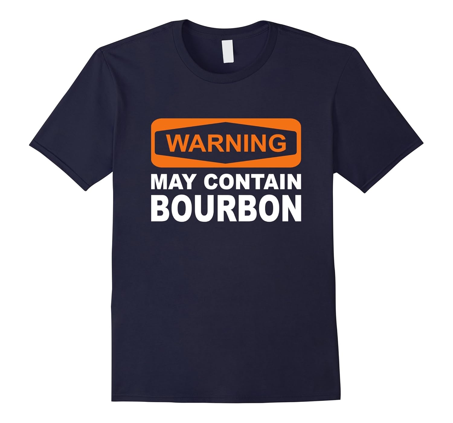 Warning May Contain Bourbon Funny Drinking T-Shirt-Rose