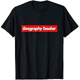 Geography Teacher Box Logo Super Meme Funny T-Shirt